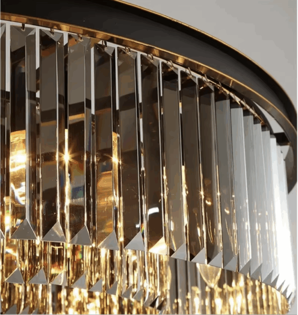 Luxury Round Modern Crystal Ceiling Light